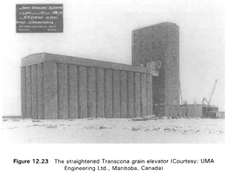 Figure 12.23 The straightened Transcona grain elevator